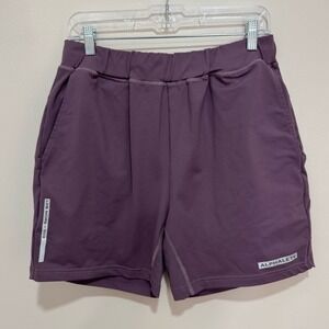 Alphalete men's shorts small greyish purple LBD More 1502 performance